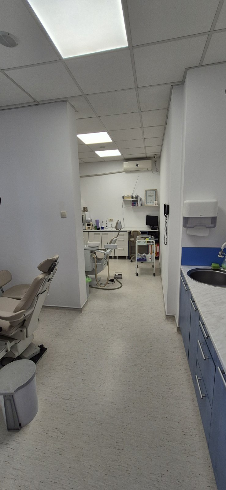 Prijatan i funkcionalan prostor ordinacije Dental Studio Vještica.